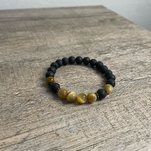 Tigers Eye Lava Rock bracelet